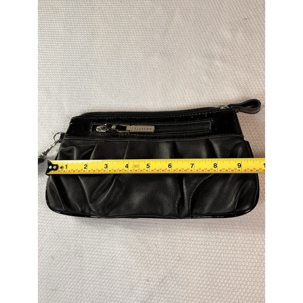 CUTE ROSETTI BLACK LEATHER PURSE - Picture 6 of 8